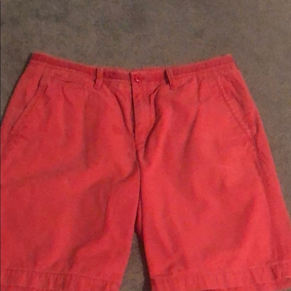 Mens red boat shorts